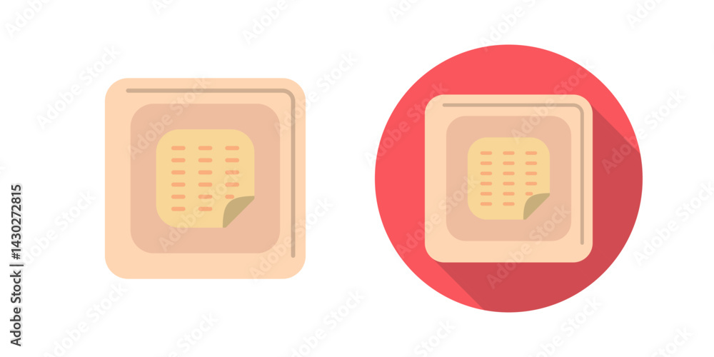 Canvas Prints nicotine patch vector icon