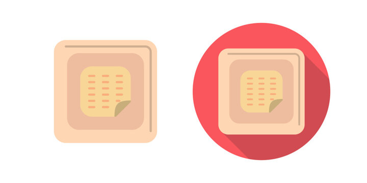Nicotine Patch Vector Icon