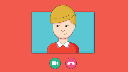 A design showcasing a call communication interface, featuring both and voice elements