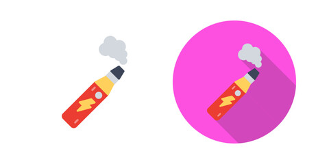 Electronic Cigarette Vector Icon