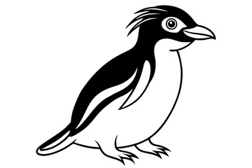 Rockhopper Line Art