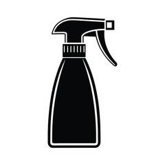 Silhouette of a spray bottle with a nozzle vector Art & Illustration