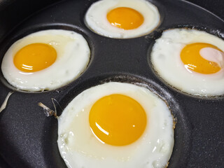 It's a fried egg made half-boiled.