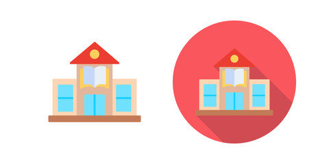 Library Building Vector Icon