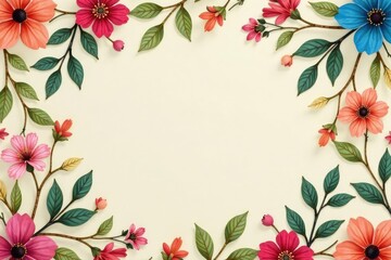 Small scale repeating floral motif, muted tones, fabric, print