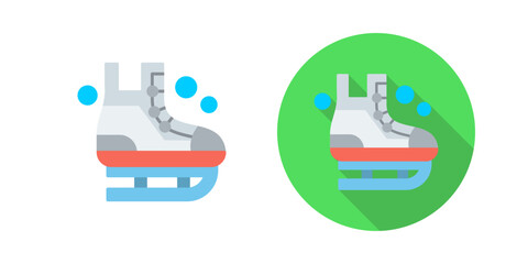 Ice Skating Vector Icon