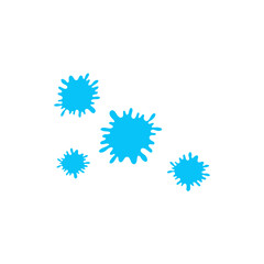 Paintball splash vector illustration 
