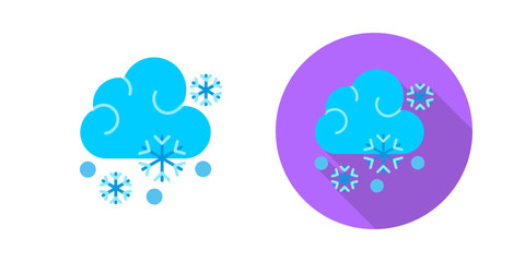Obraz premium Snowy Vector Icon