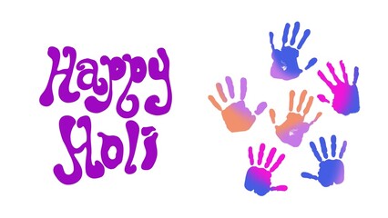 Vibrant illustration of Happy Holi with colorful powders, splashes, and festive elements. Ideal for Indian festival designs, celebration themes, and joyful seasonal greetings.