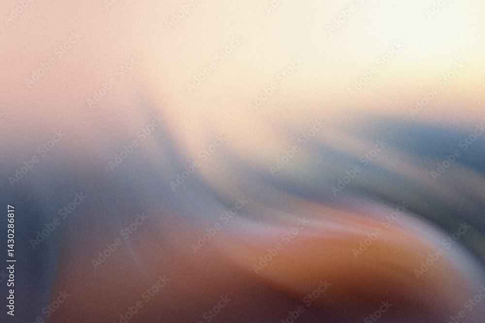 Aufkleber aerial view of soft pastel colored clouds blending together creating a dreamy and ethereal atmospher
