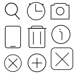 set of icons for web