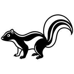 Simple Skunk Vector Art