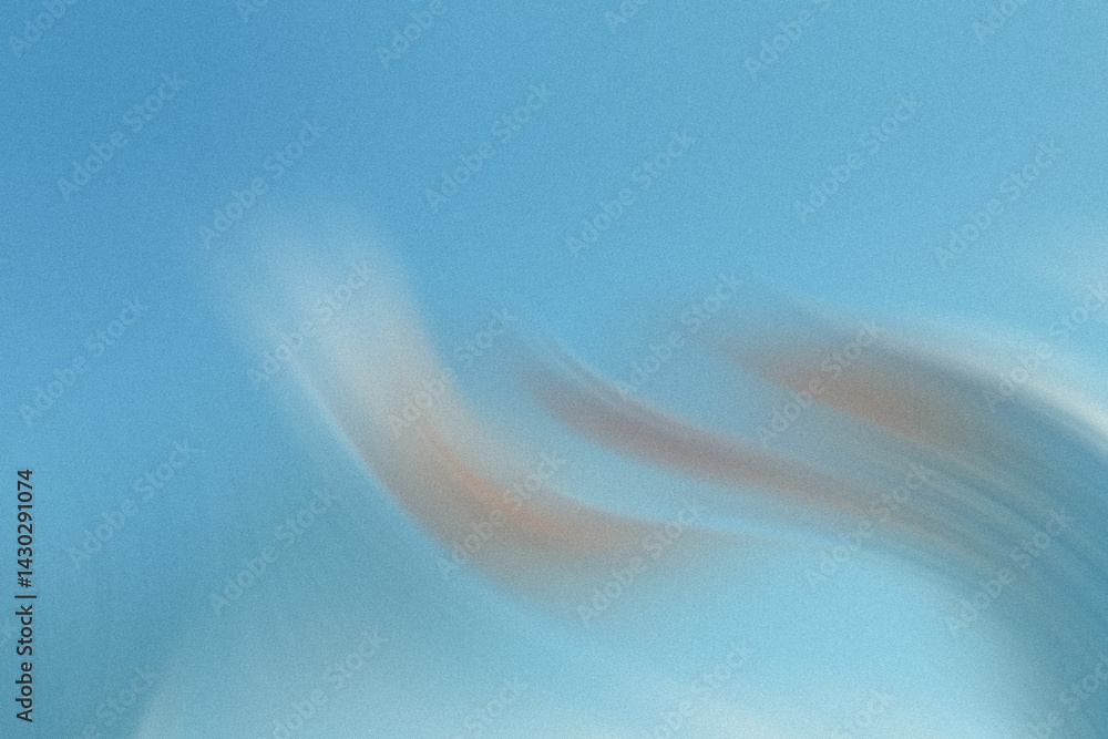 Poster an abstract view of soft blue and white hues blending together creating a calming ethereal atmospher