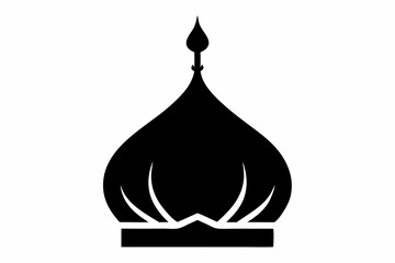 Russian Onion Dome Silhouette Vector Illustration © mstsokera