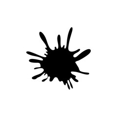 Obraz premium Abstract black ink splash