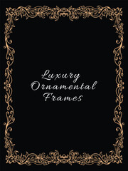 Elegant Baroque Style Ornamental Frame