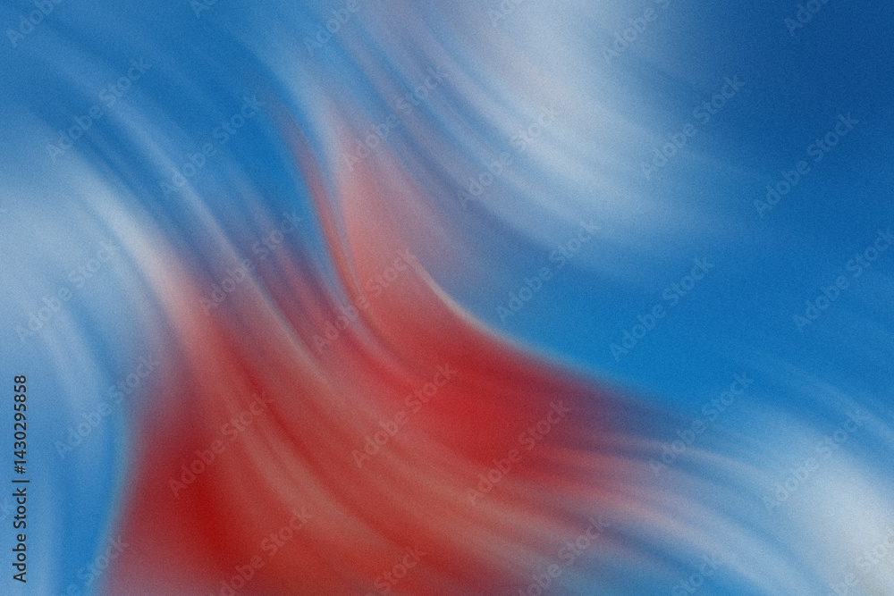 Aufkleber abstract blurred background featuring shades of blue white and red creating a dynamic and vibrant ef