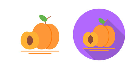 Apricot Vector Icon