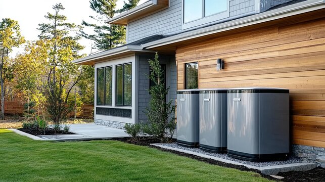 installation of recovery system, modern home .