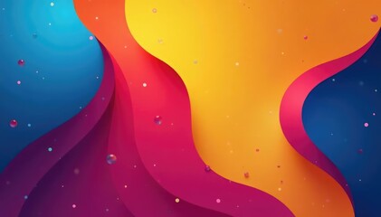 Fototapeta premium Abstract geometric shapes repeat in vibrant colors , kaleidoscope, style