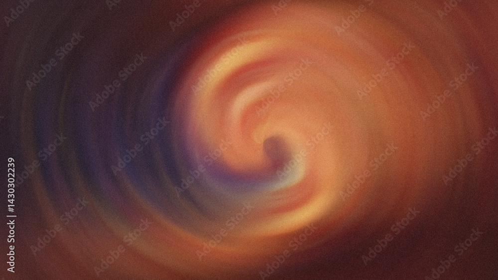 Aufkleber abstract swirl of blended orange and brown hues creating a dynamic and fluid motion effect in art