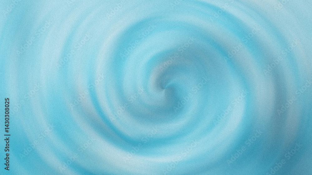 Poster an abstract swirl of light blue and green creating a vortex effect in a blurred composition style
