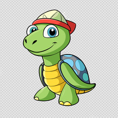 Fototapeta premium funny turtle cartoon