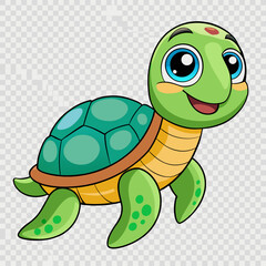 Fototapeta premium funny turtle cartoon
