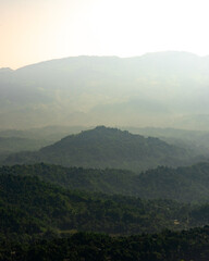 misty morning in the mountains