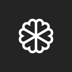 Islamic ornaments on a black background. simple and elegant