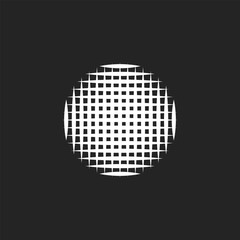 circular lines of light on a black background