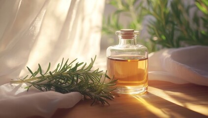 Fototapeta premium essential oil with rosemary