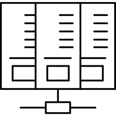 Database Mainframe   SVG Icon