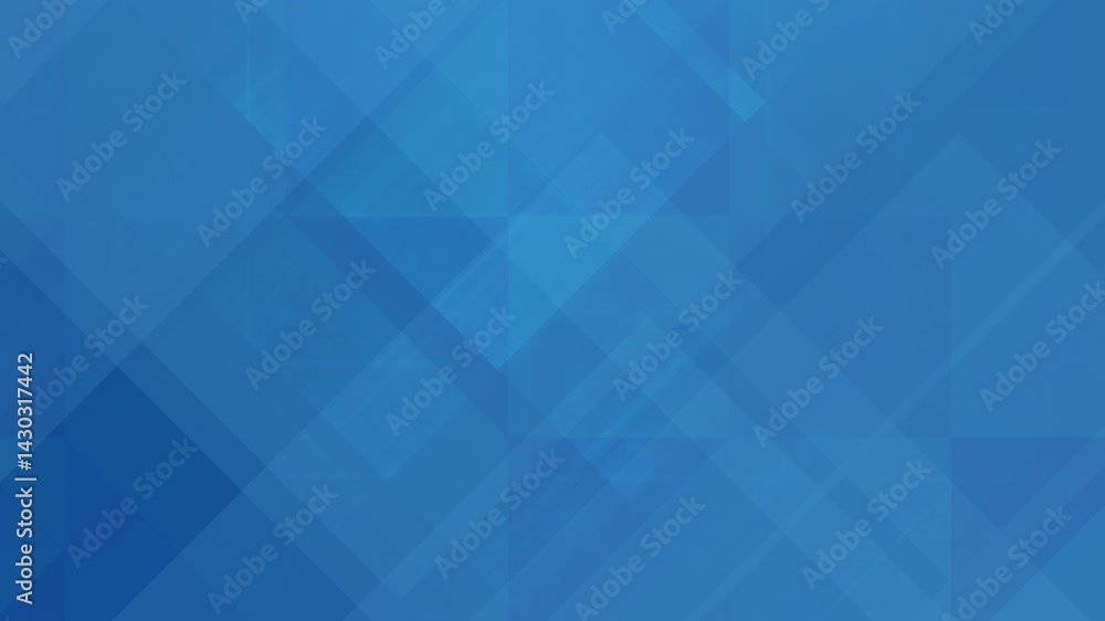 Poster loopable blue abstract geometric background with slow motion translucent rectangles and shapes