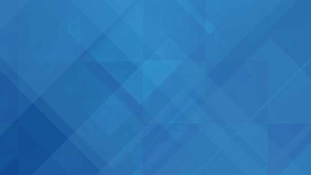 Loopable blue abstract geometric background with slow motion translucent rectangles and shapes