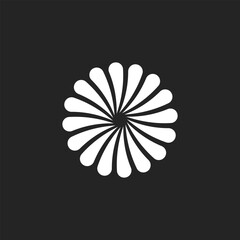 Islamic ornaments on a black background. simple and elegant