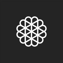 Islamic ornaments on a black background. simple and elegant