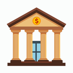 Obraz premium digital banking icon with dollar sign modern finance concept illustration
