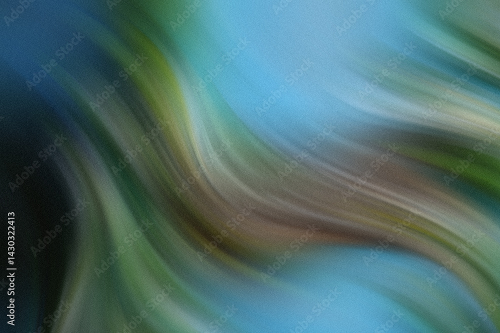 Poster abstract swirl of blue green and brown colors creating a fluid and dynamic visual composition art pi