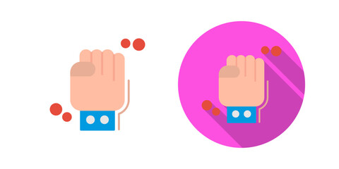 Fototapeta premium Fist Vector Icon