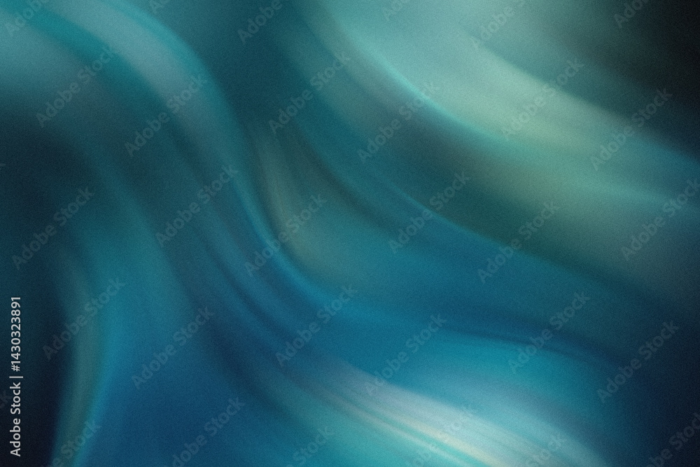 Aufkleber a mesmerizing blend of teal and turquoise creating an abstract watercolor painting with soft color g