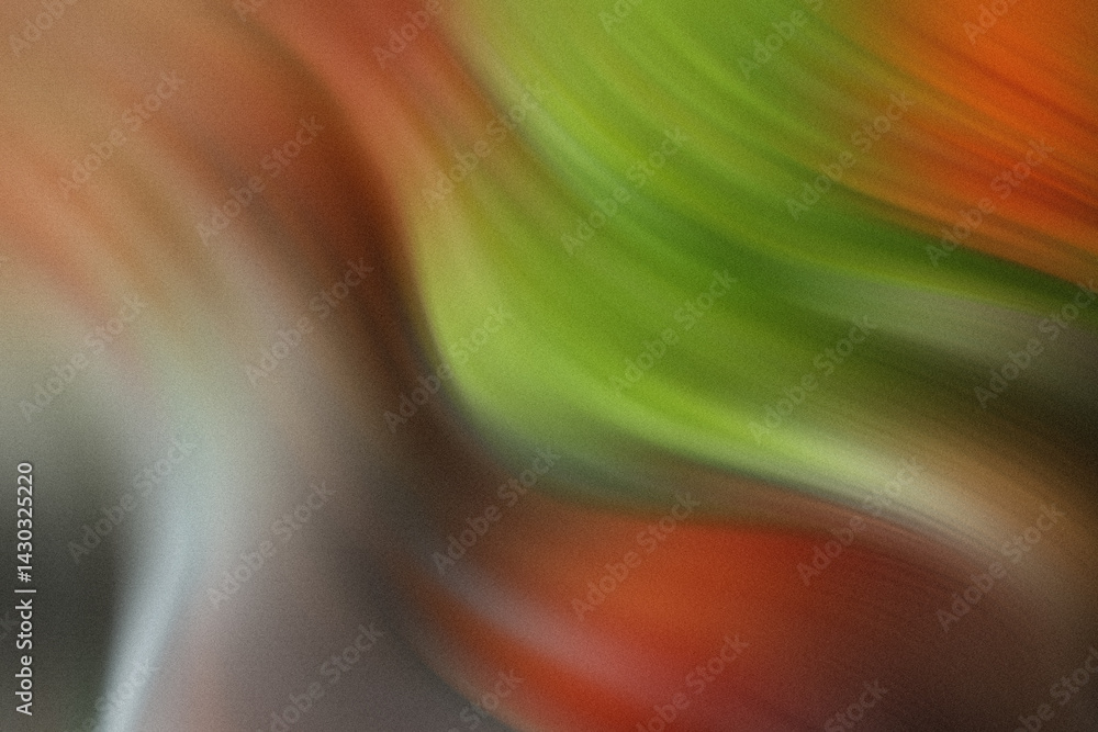 Aufkleber abstract blurred background featuring a blend of green red orange and white colors creating a soft e