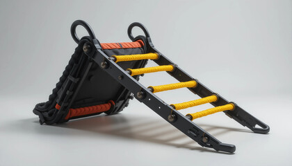 Ladder with Yellow Rung