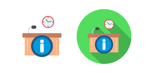 Information Desk Vector Icon