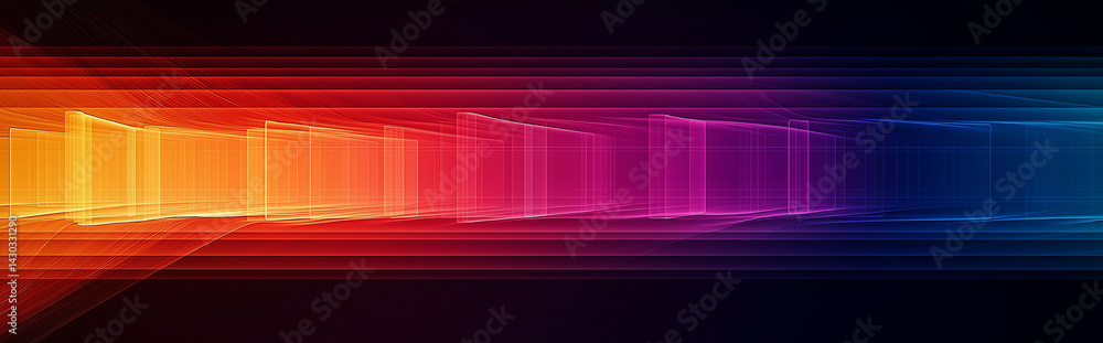 Poster abstract colorful data stream futuristic technology background image