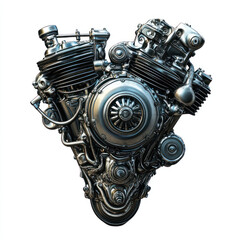 the engine of a motorcycle