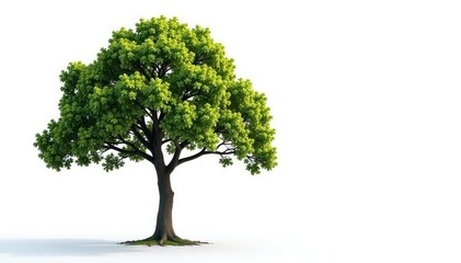 Fototapeta premium Isolated tree branch on white background with subtle texture, white background, trunk