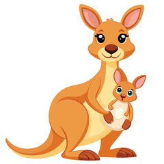 kangaroo with baby