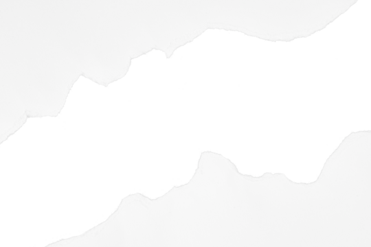 frame of white ripped paper edge isolated on white or transparent png