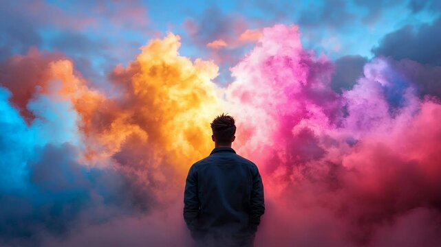 Colorful person